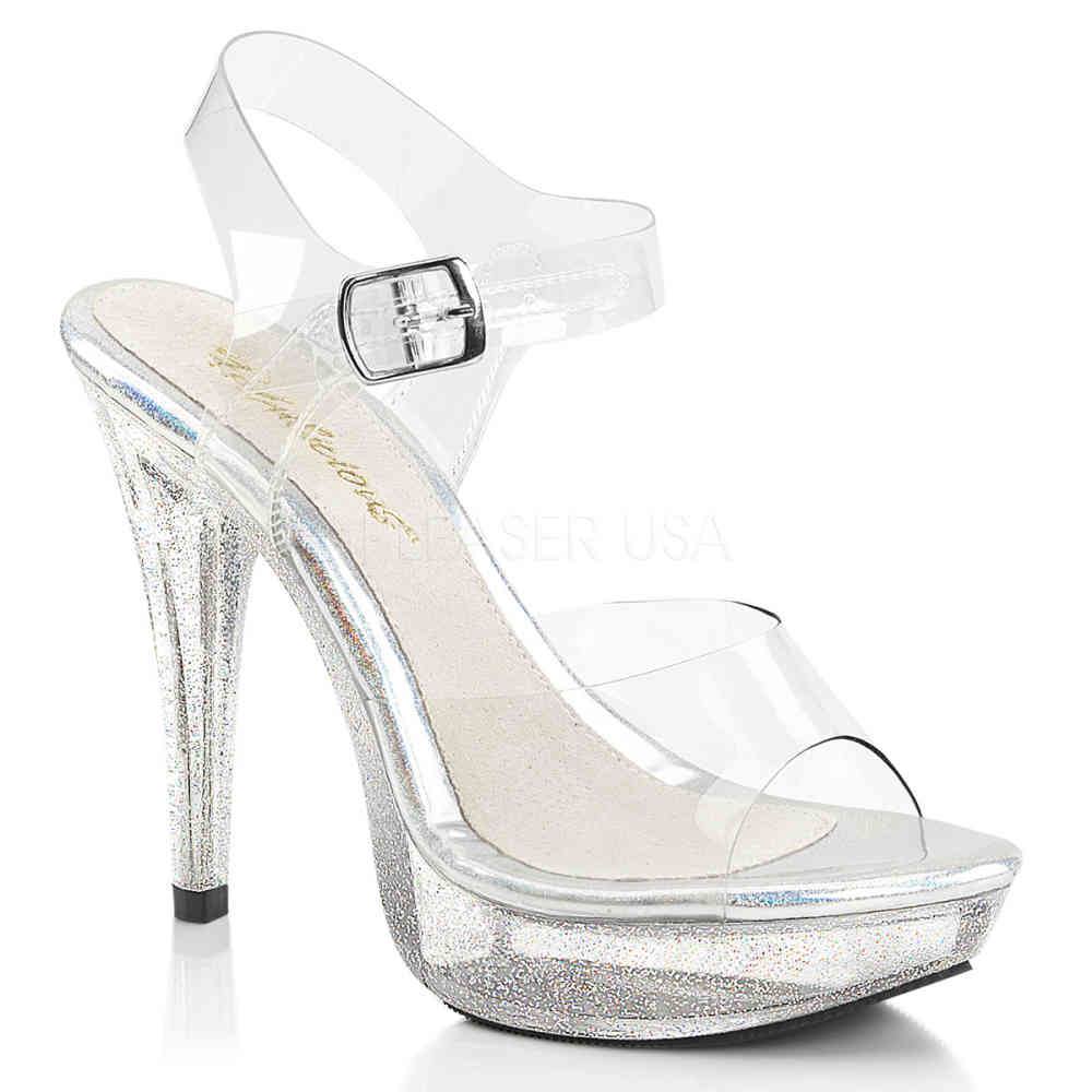 Fabulicious - COCKTAIL508MG Sandale à bride à la cheville - Transparent Product image